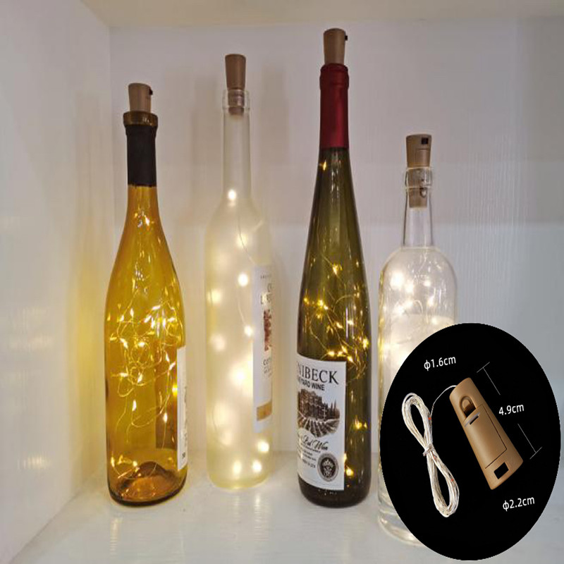 Led Fairy String Lights - LED Wine Bottle Lights with Cork,1/2/3M