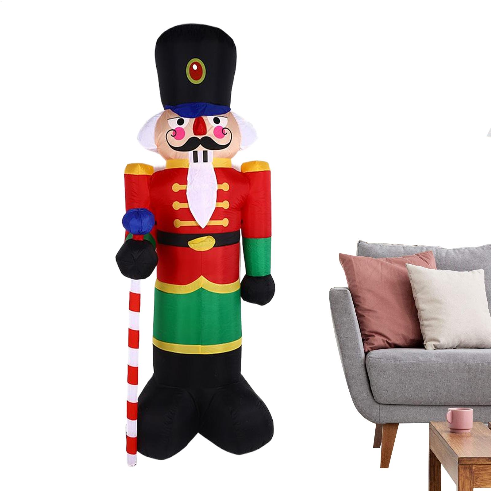 Christmas Lights Outdoor - Nutcracker Inflatable Christmas Decorations 8ft Waterproof
