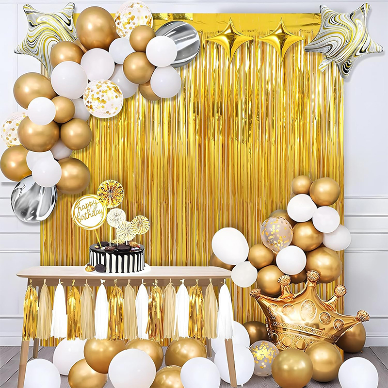2M Glitter Gold Tinsel Fringe  - Tinsel Garland Decoration recensie en prijs