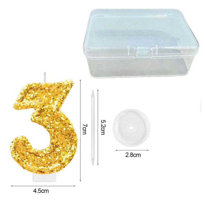 Digital Birthday Candle Gold C - Holiday Candle Set recensie en prijs