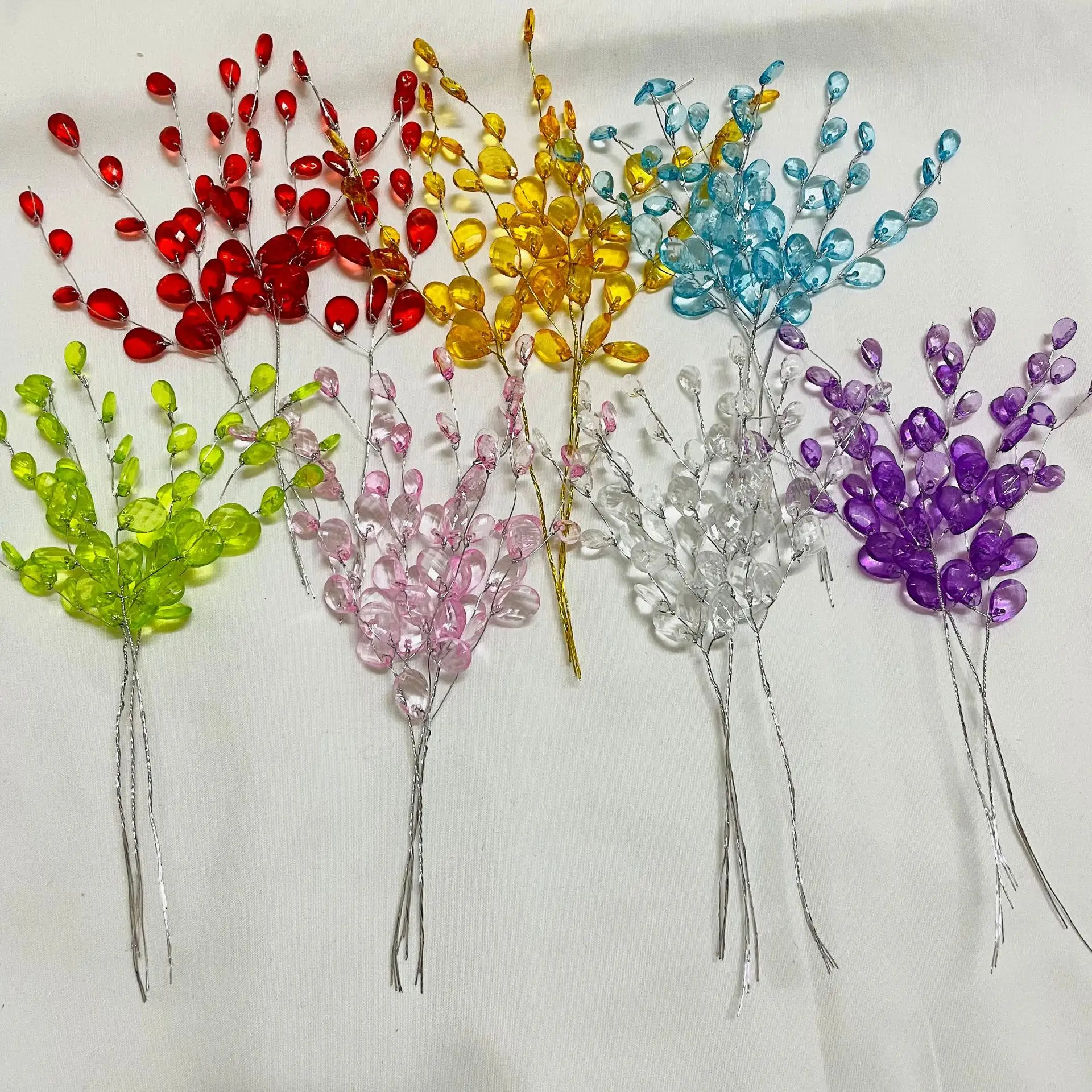 50Pcs 3-Forks Acrylic Strip Wa - Christmas Wreath Fake recensie en prijs