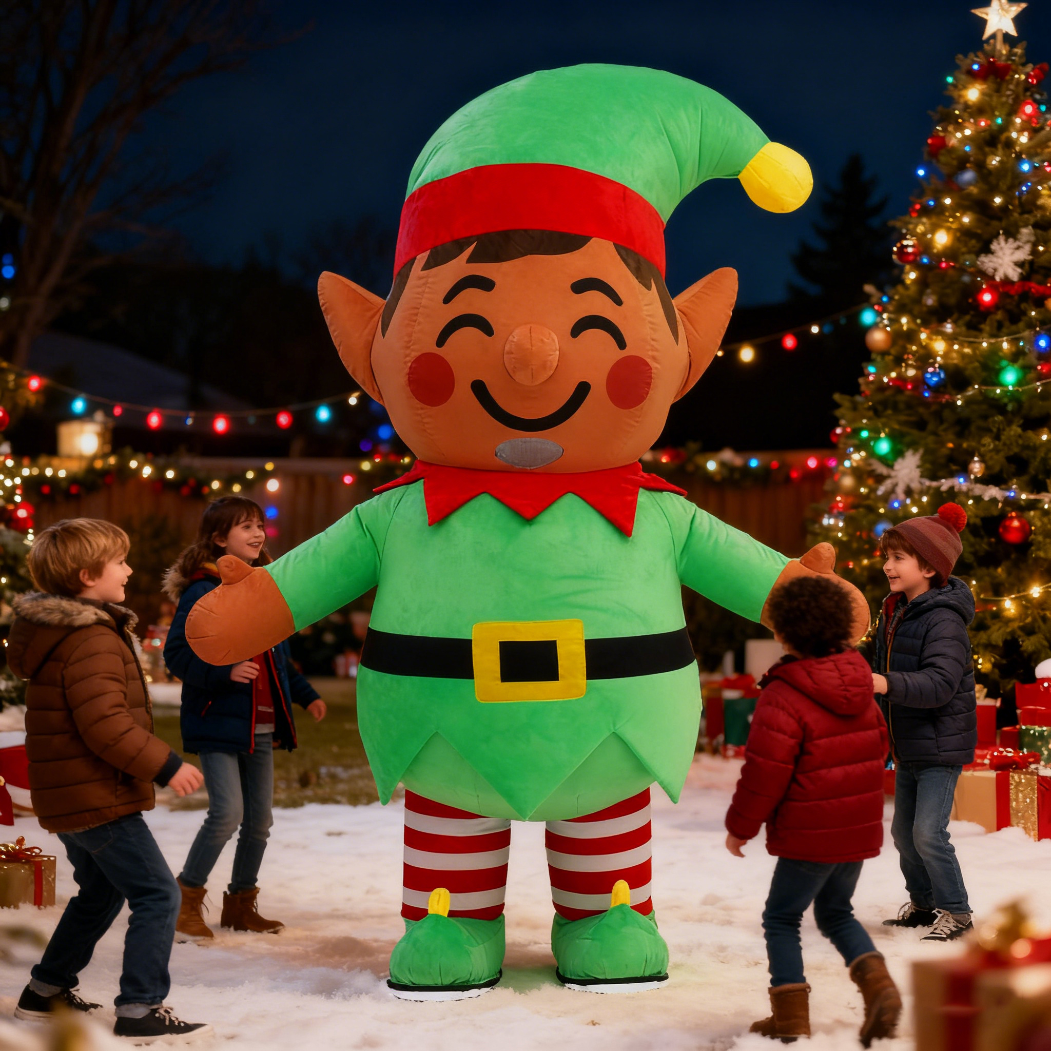 Inflatable Christmas Elf Plush - Elf Costume Christmas recensie en prijs