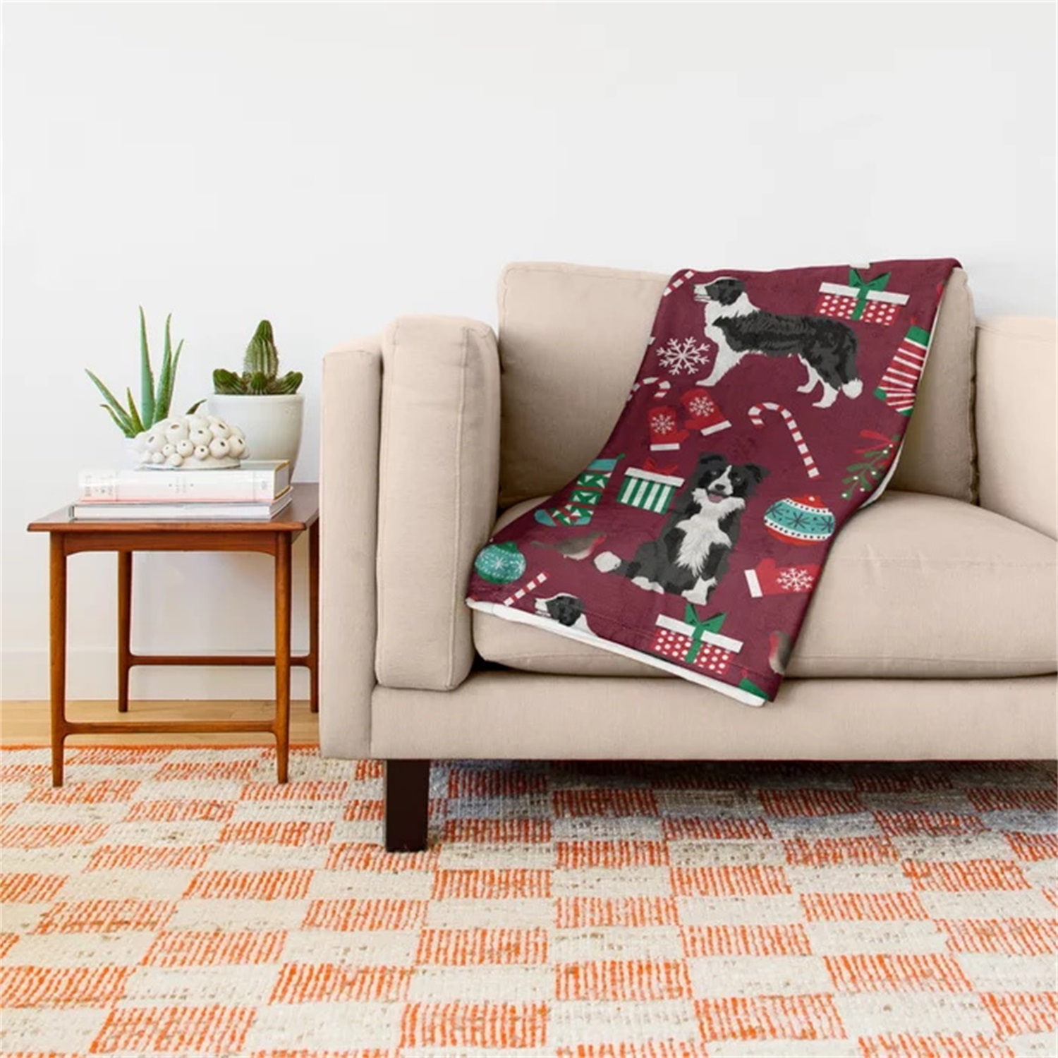 Border Collie Christmas Stocki - Christmas Throw Blanket recensie en prijs