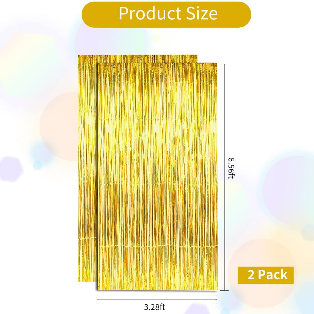 2Pack Gold Metallic Foil Tinse - Tinsel Garland Decoration recensie en prijs