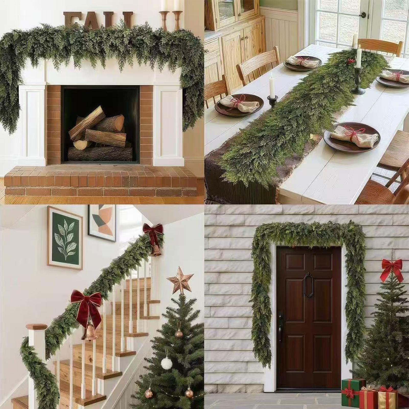 Christmas Garlands Artificial  - Christmas Wreath Fake recensie en prijs