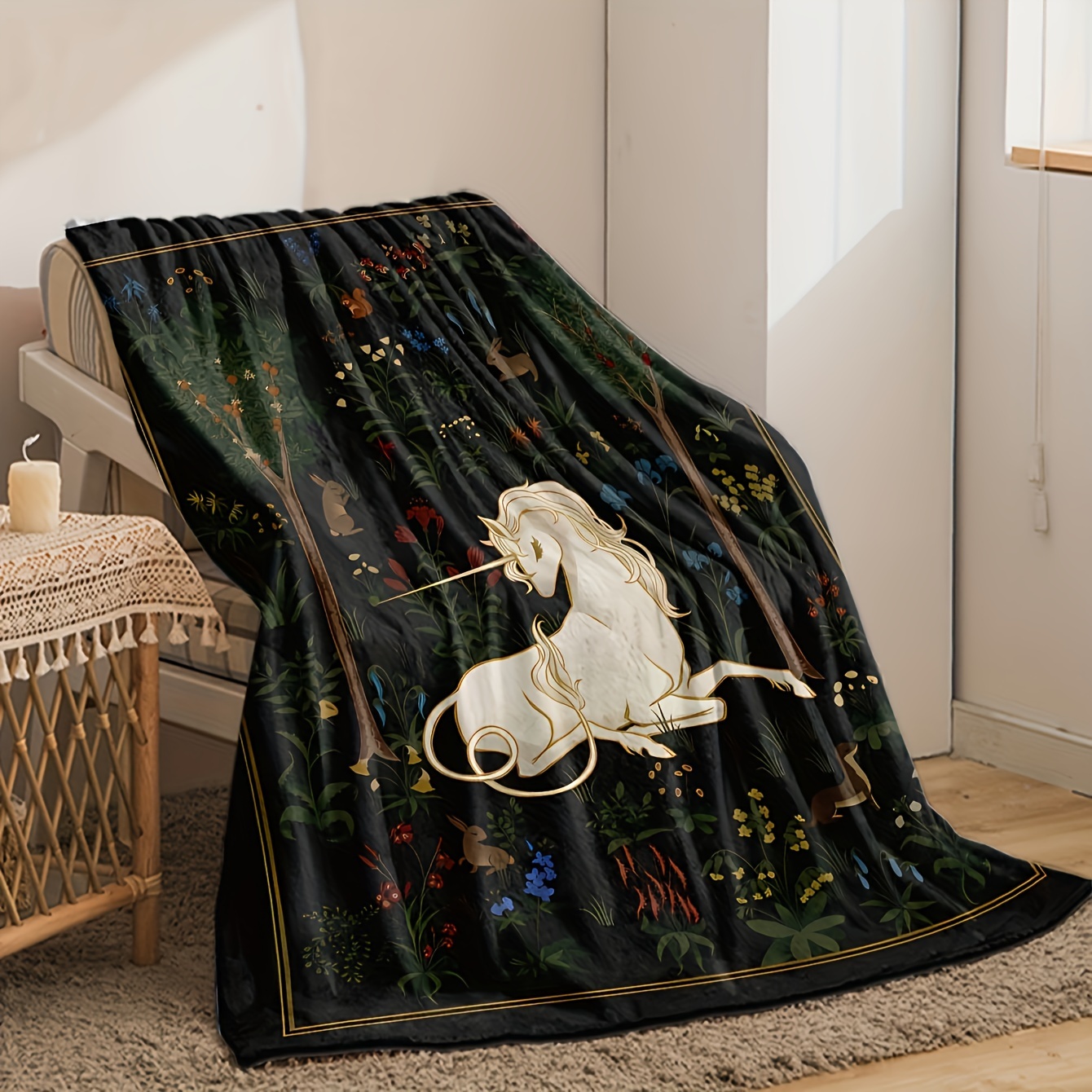 1pc Magical Unicorn Forest Thr - Christmas Throw Blanket recensie en prijs