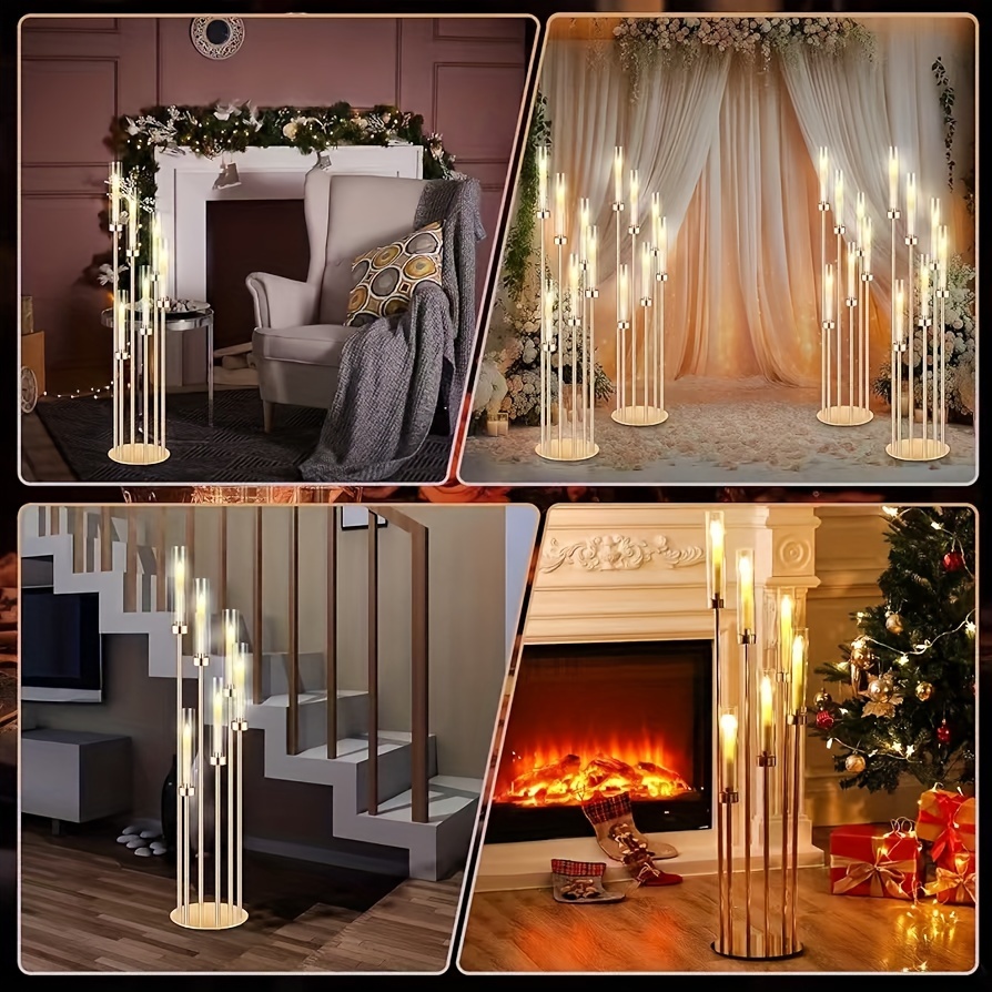 2 Sets Floor Candelabra 6 Arms - Holiday Candle Set recensie en prijs