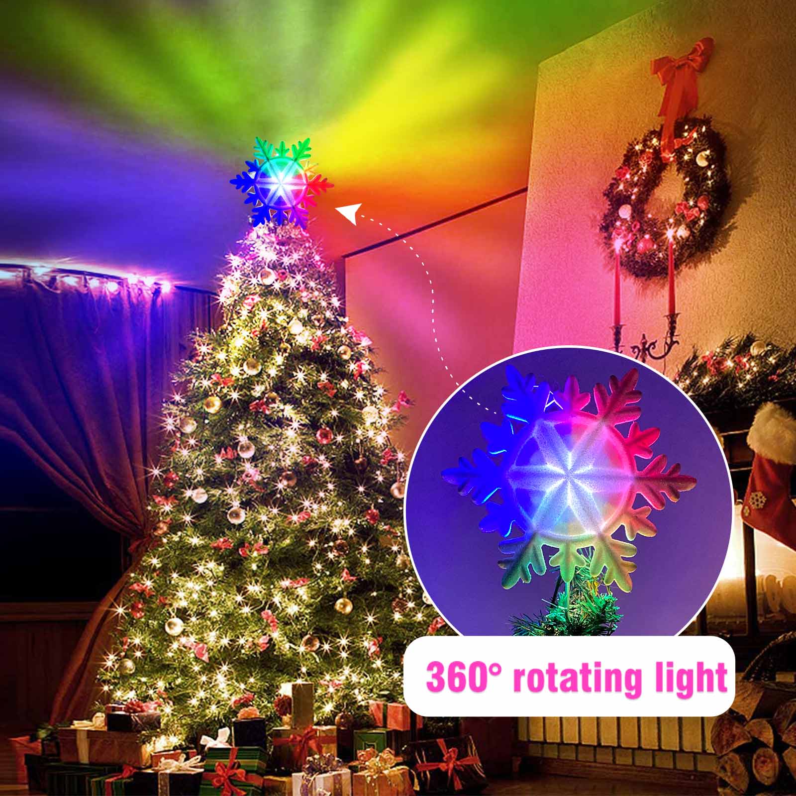 OurWarm Lighted Christmas Tree - Star Tree Topper recensie en prijs