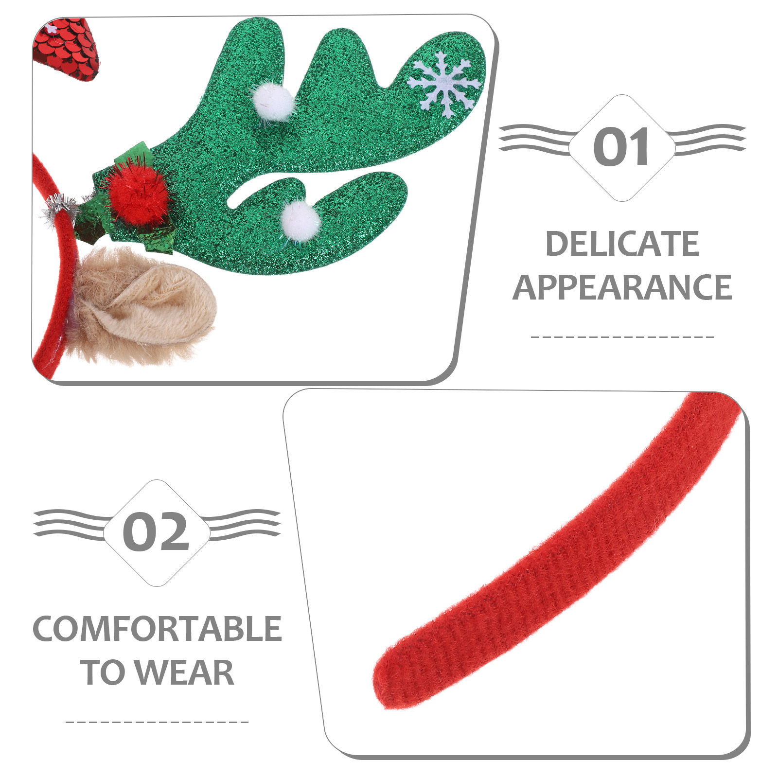 2Pcs Christmas Reindeer Antler - Reindeer Antlers Headband recensie en prijs