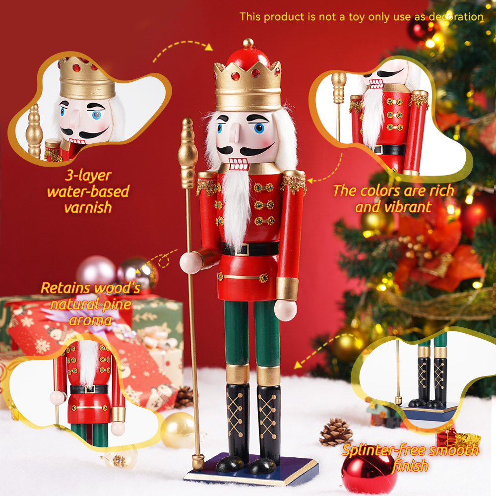 50CM Wooden Nutcracker Doll So - Nutcracker Figurine recensie en prijs