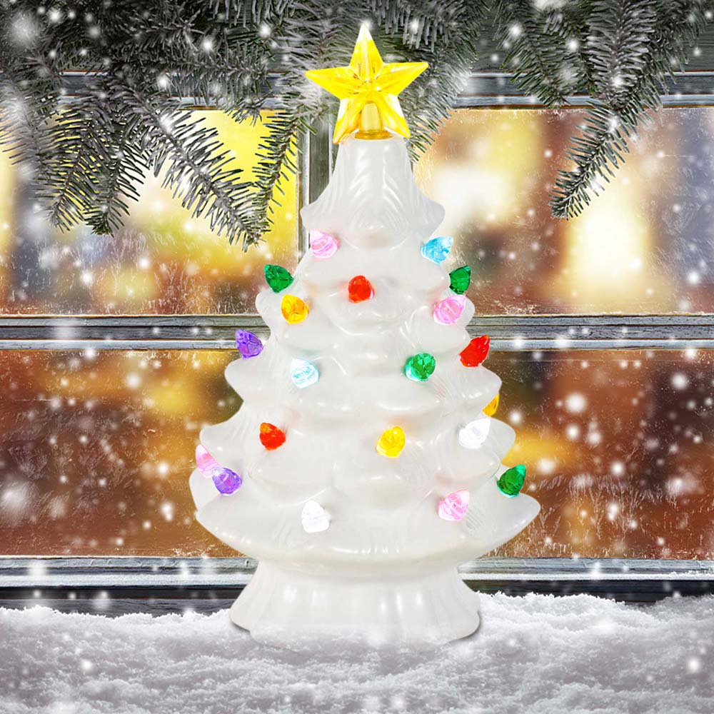 7 Inch Ceramic Christmas Villa - Star Tree Topper recensie en prijs