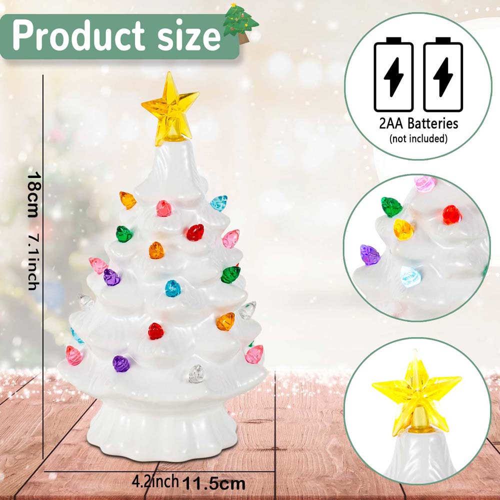 7 Inch Ceramic Christmas Villa - Star Tree Topper recensie en prijs