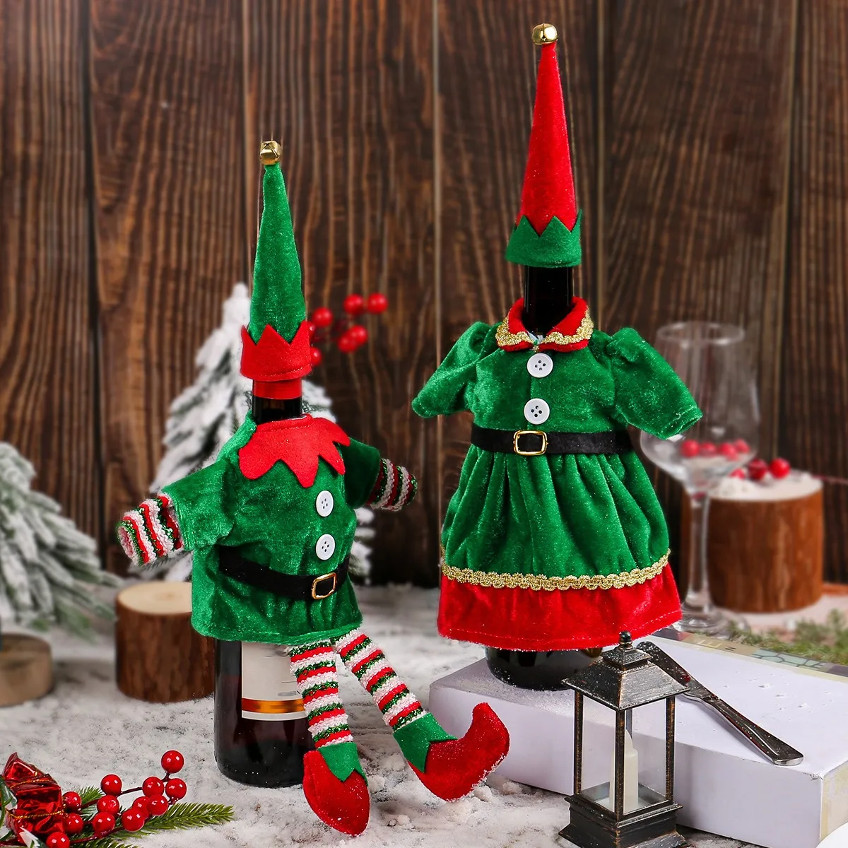 Christmas Cute Elf Wine Bottle - Elf Costume Christmas recensie en prijs