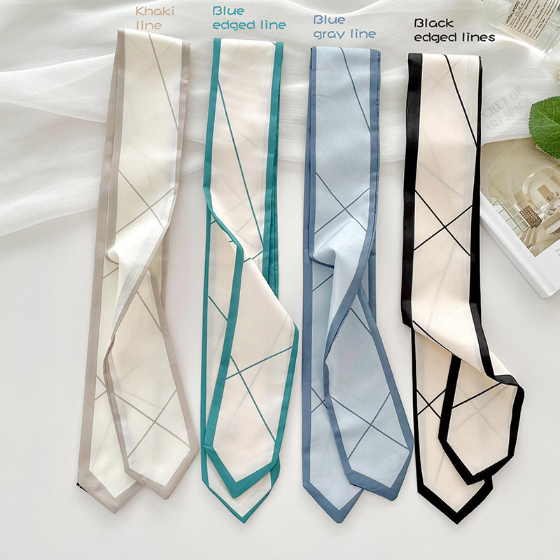 Versatile silk scarf, thin, lo - Ribbon Bow Gift recensie en prijs