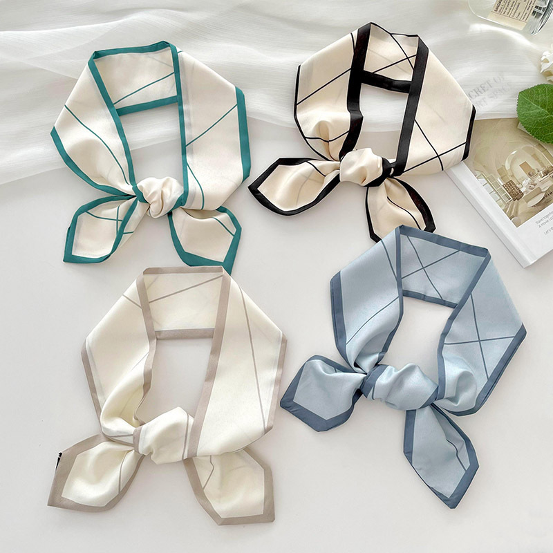 Versatile silk scarf, thin, lo - Ribbon Bow Gift recensie en prijs