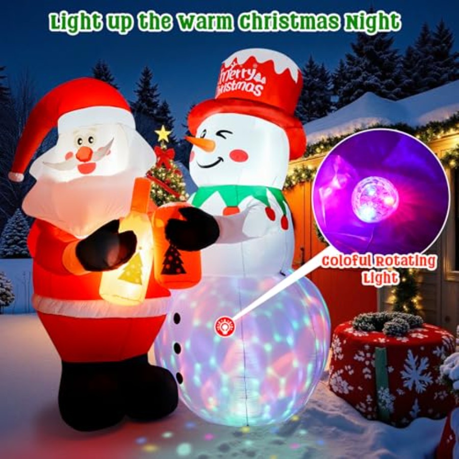 7FT Christmas Inflatable Outdo - Christmas Lights Outdoor recensie en prijs