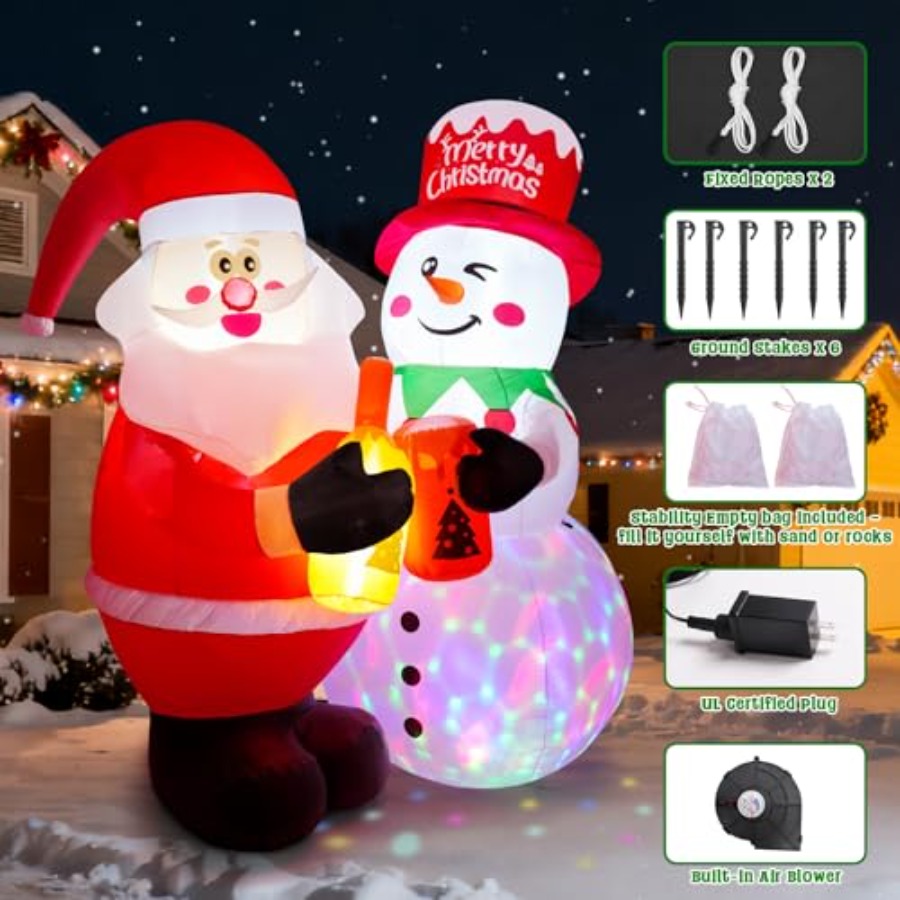 7FT Christmas Inflatable Outdo - Christmas Lights Outdoor recensie en prijs
