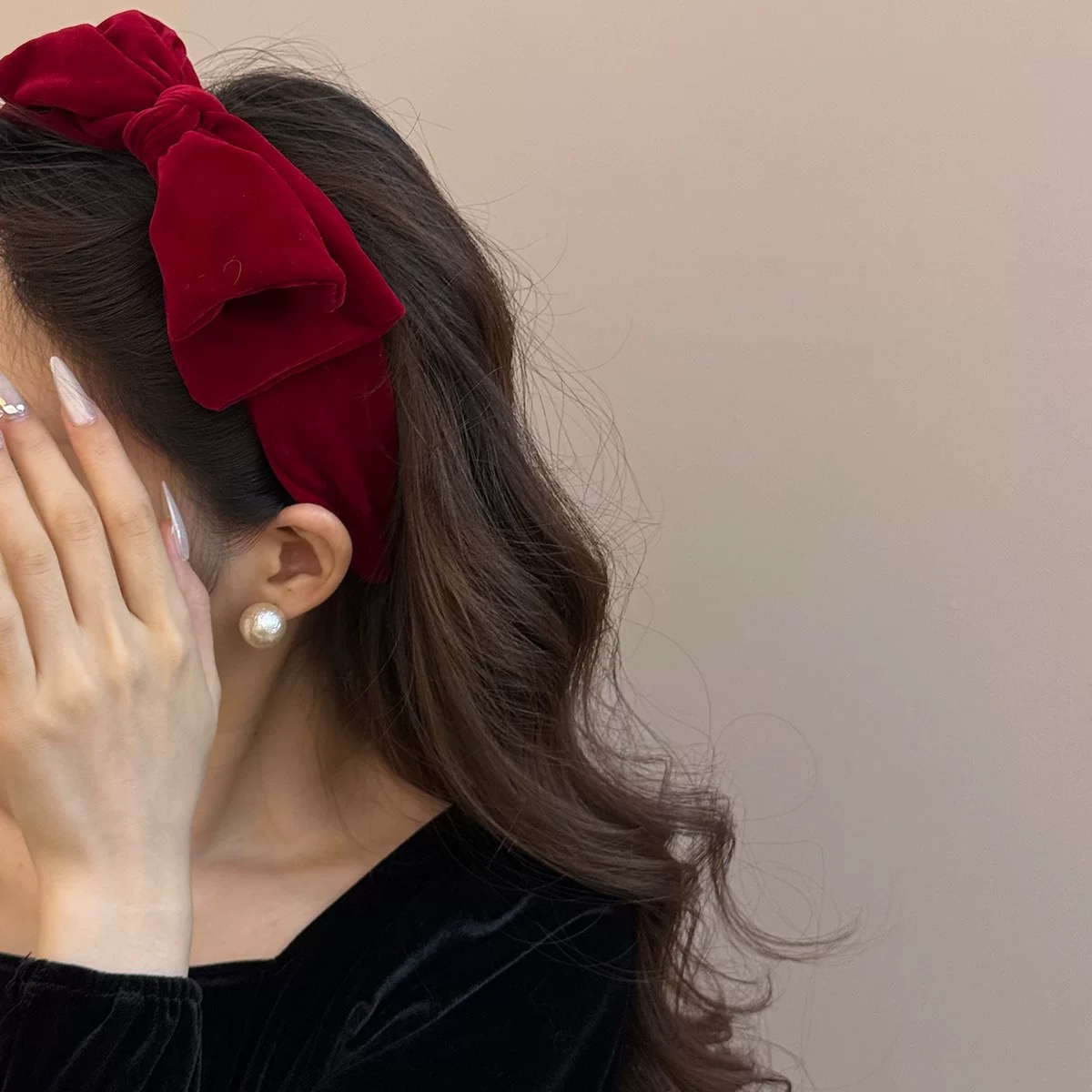 AWAYTR 1pc Large Velvet Bow Ha - Ribbon Bow Gift recensie en prijs