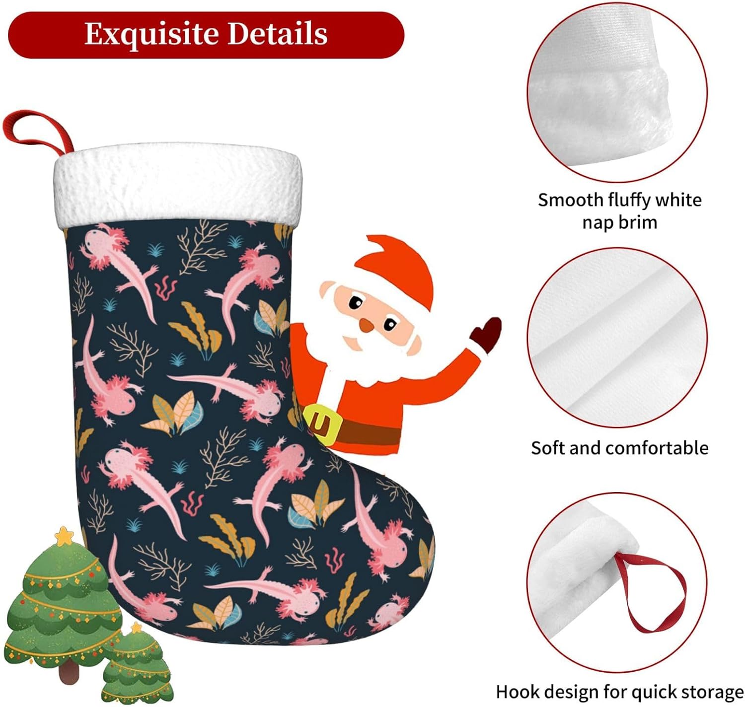 Cute Axolotl Christmas Stockin - Christmas Stocking Hanging recensie en prijs