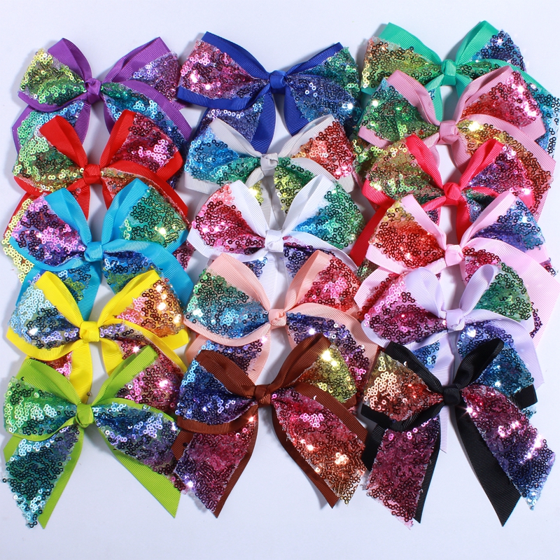 12CM Big Bling Sequins Grosgra - Ribbon Bow Gift recensie en prijs