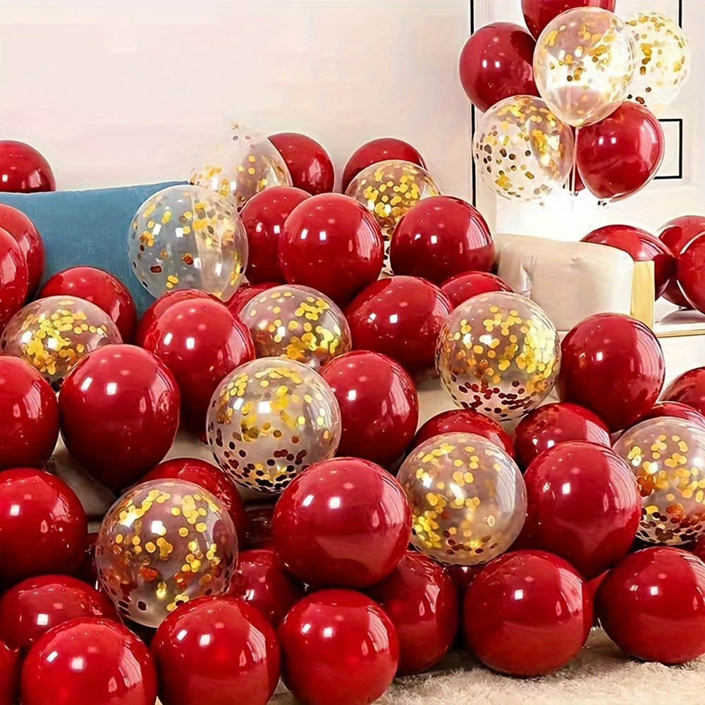 50pcs/pack Red Gold Balloon Ar - Tinsel Garland Decoration recensie en prijs