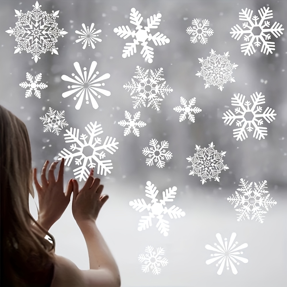 137Pcs Winter Snowflake Static - Snowflake Window Decal recensie en prijs