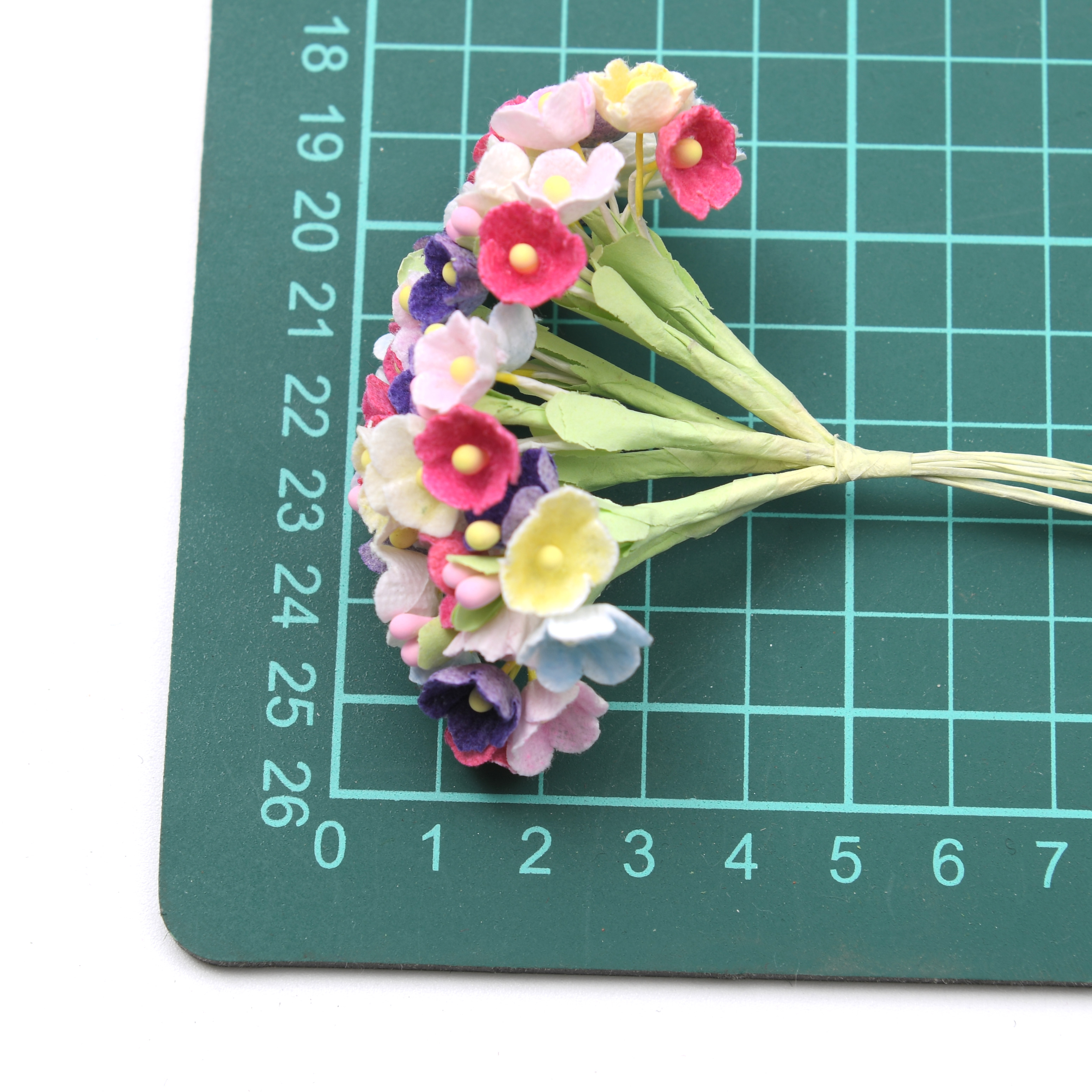 8pcs/1bunch Mini Paper Rose Fl - Christmas Wreath Fake recensie en prijs