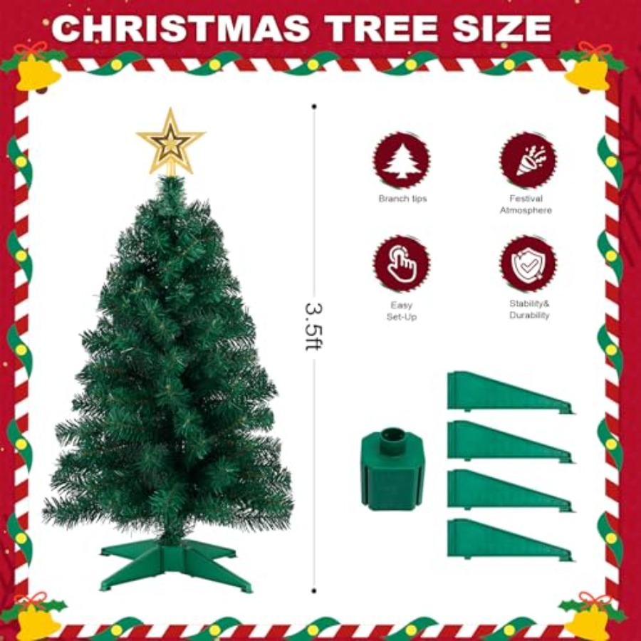 3ft Artificial Christmas Tree  - Star Tree Topper recensie en prijs