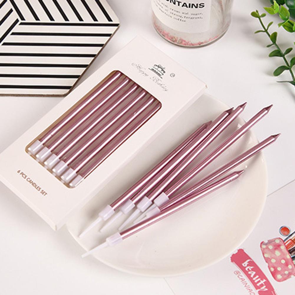 6/18pcs Metal Gold Silver Birt - Holiday Candle Set recensie en prijs