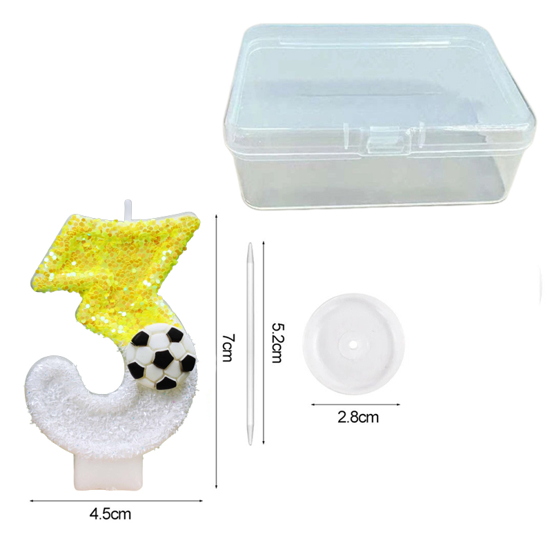 Yellow White Sequins Sports Fo - Holiday Candle Set recensie en prijs