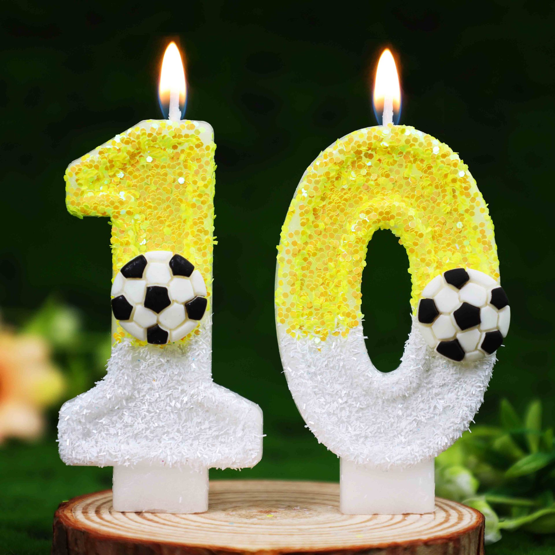 Yellow White Sequins Sports Fo - Holiday Candle Set recensie en prijs