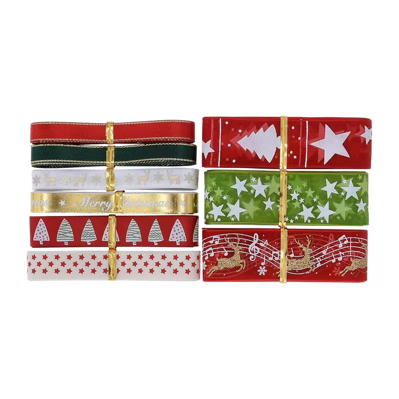 9pcs Christmas Ribbons Set Fes - Gift Box Wrap Set recensie en prijs