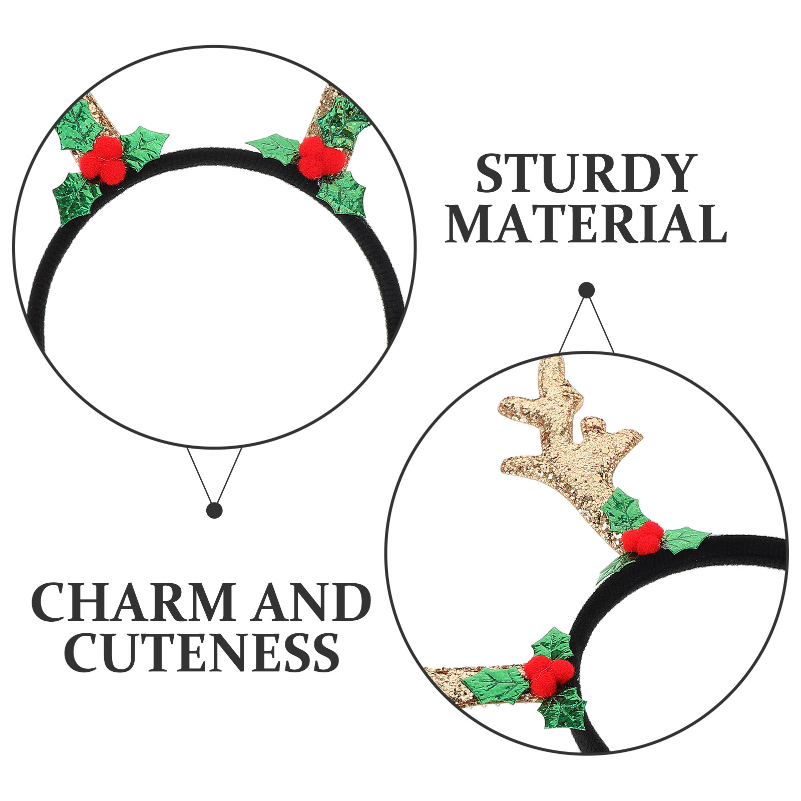 Antler Headband Dark Deer Horn - Reindeer Antlers Headband recensie en prijs