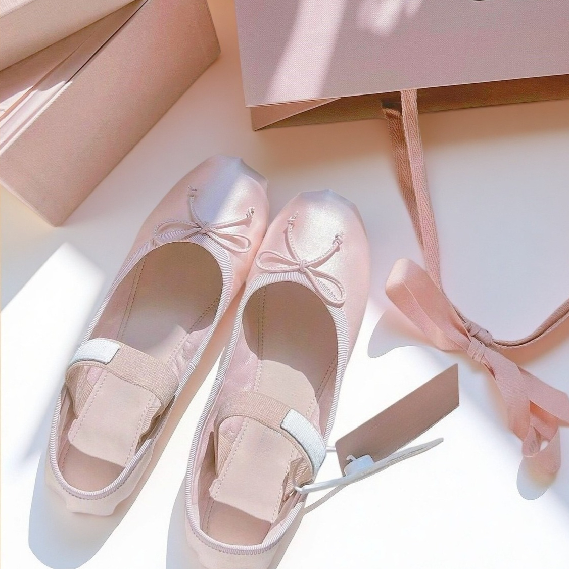 Luxury Ballet Flats, Women's P - Ribbon Bow Gift recensie en prijs