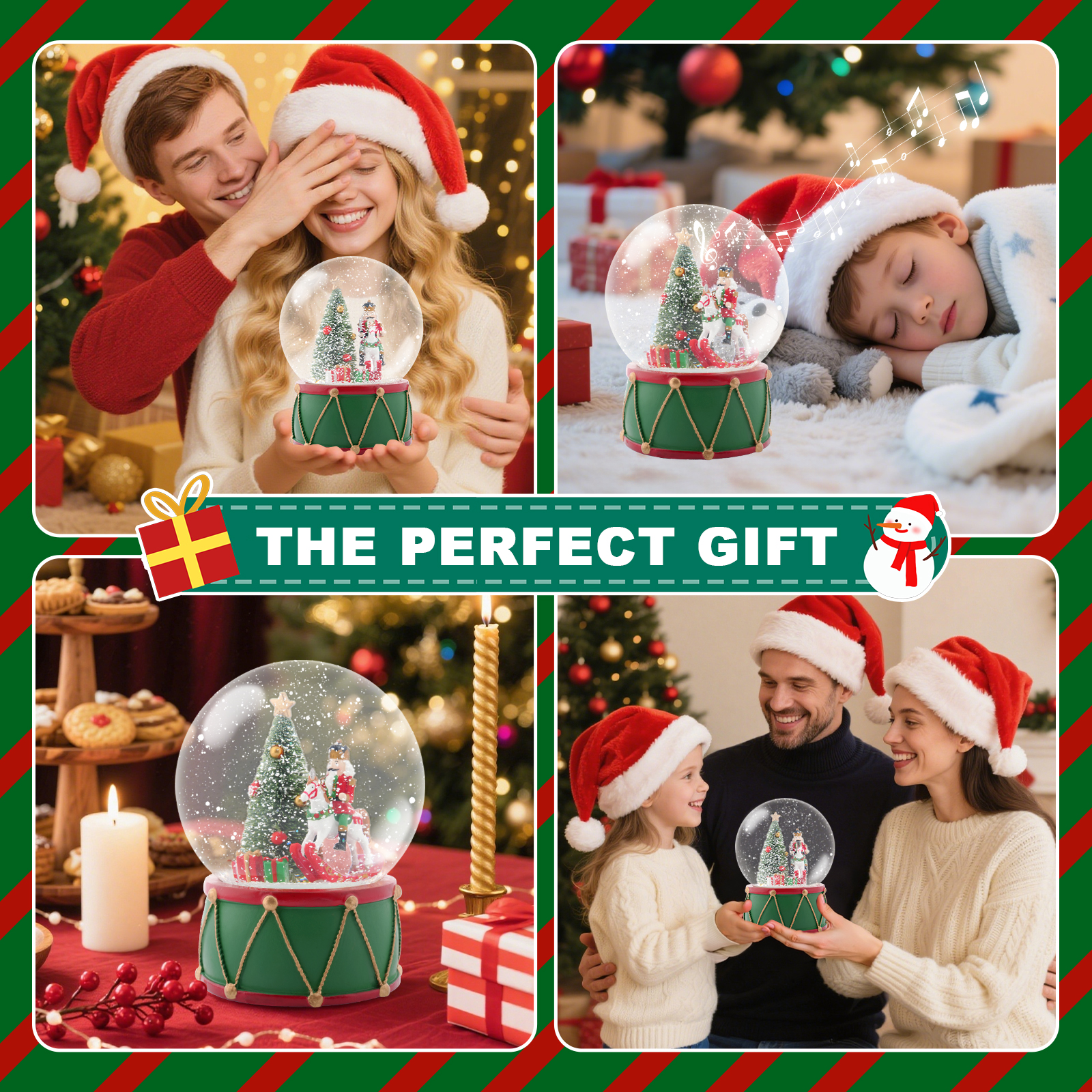 Christmas Music Snow Globe wit - Snow Globe Musical recensie en prijs
