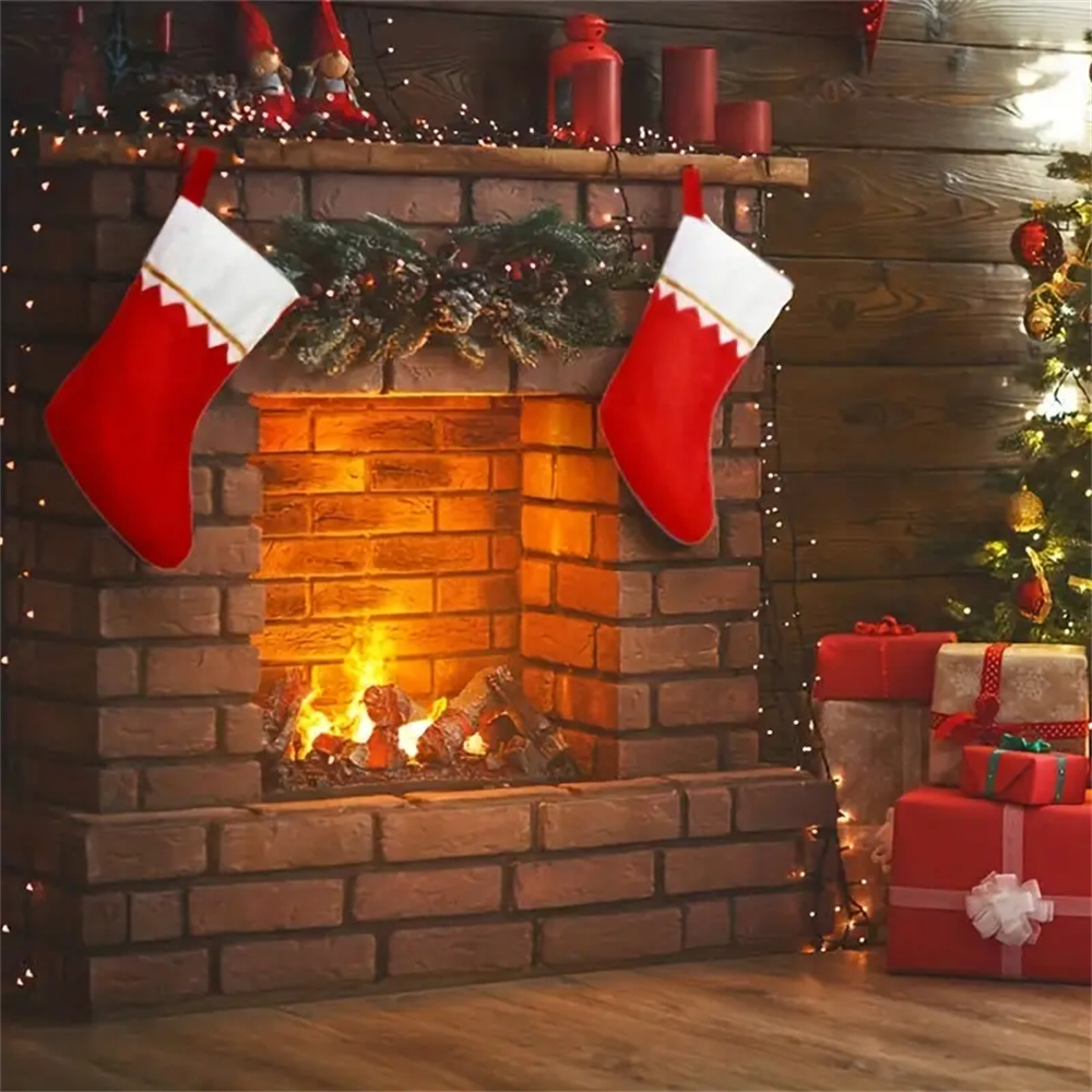 12pcs Red Felt Christmas Stock - Christmas Stocking Hanging recensie en prijs