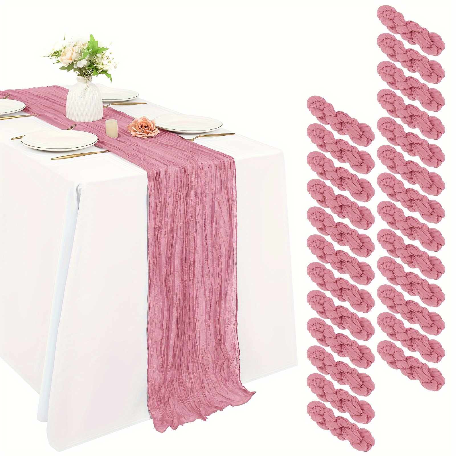 Of 25 Black Cheesecloth Table  - Christmas Table Runner recensie en prijs