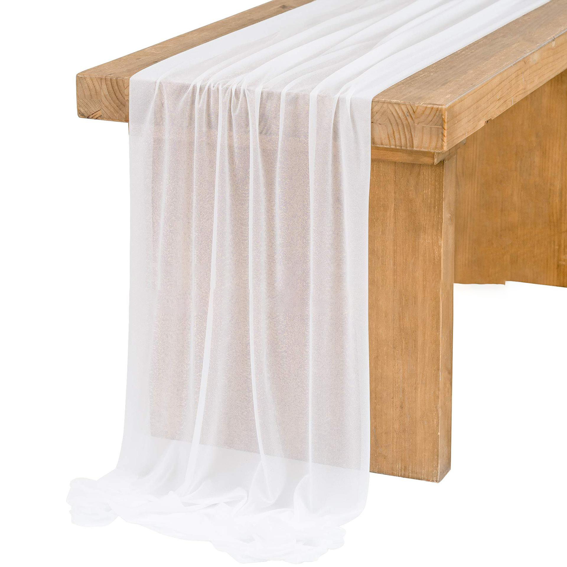 Chiffon White Table Runner Tab - Christmas Table Runner recensie en prijs