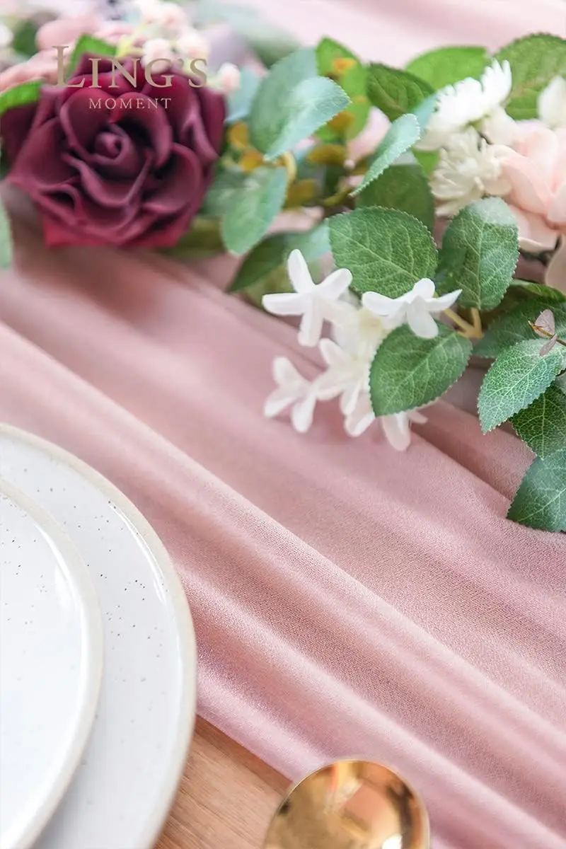 Chiffon White Table Runner Tab - Christmas Table Runner recensie en prijs