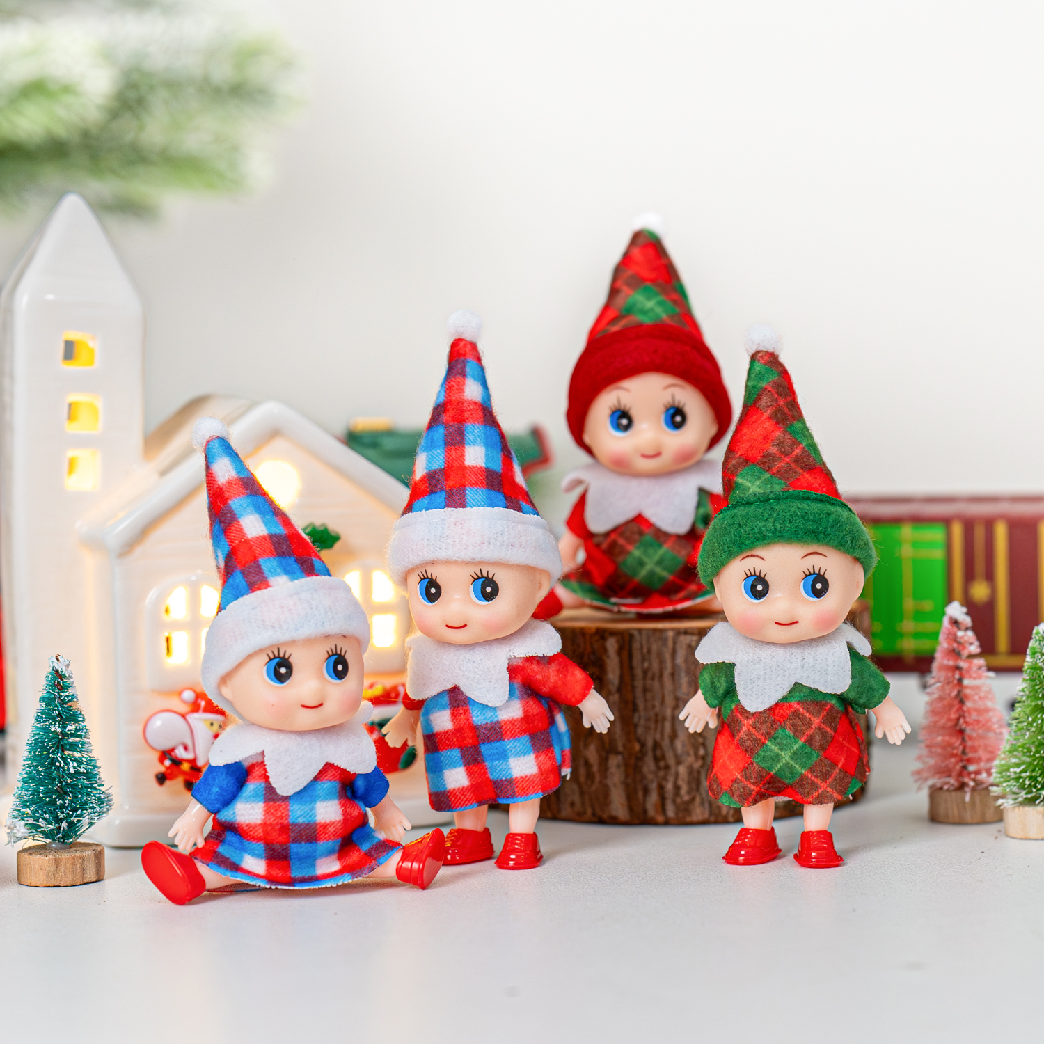 4/5/6 Pcs Mini Baby Elf Christ - Christmas Throw Blanket recensie en prijs