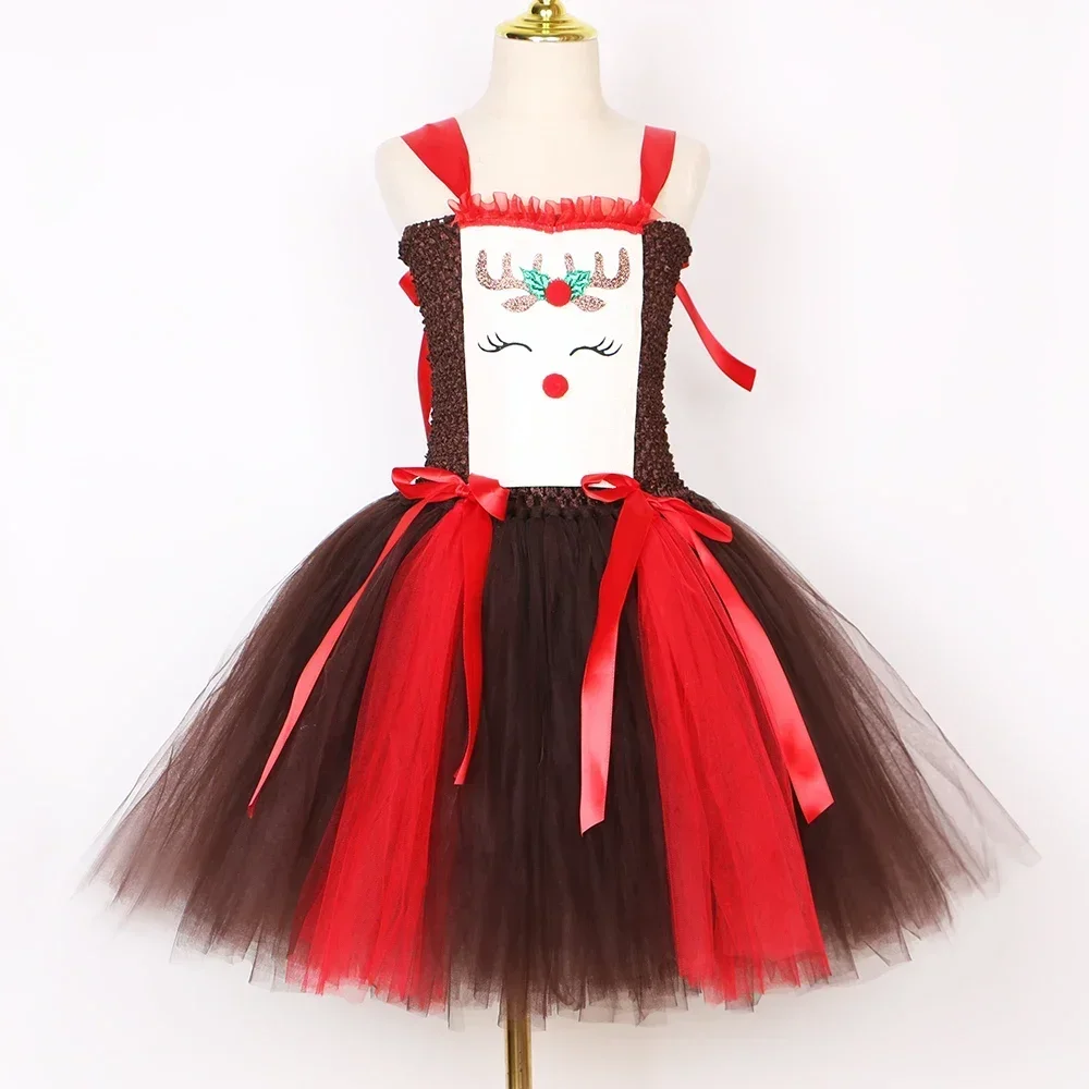 Christmas Party Tutu Dress Rud - Reindeer Antlers Headband recensie en prijs