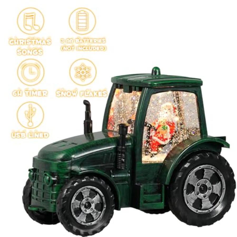 Christmas Snow Globe Tractor S - Snow Globe Musical recensie en prijs