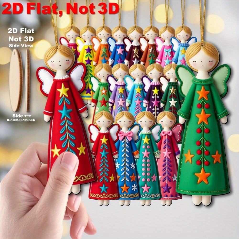 16Pcs Colorful Angel Ornaments - Star Tree Topper recensie en prijs