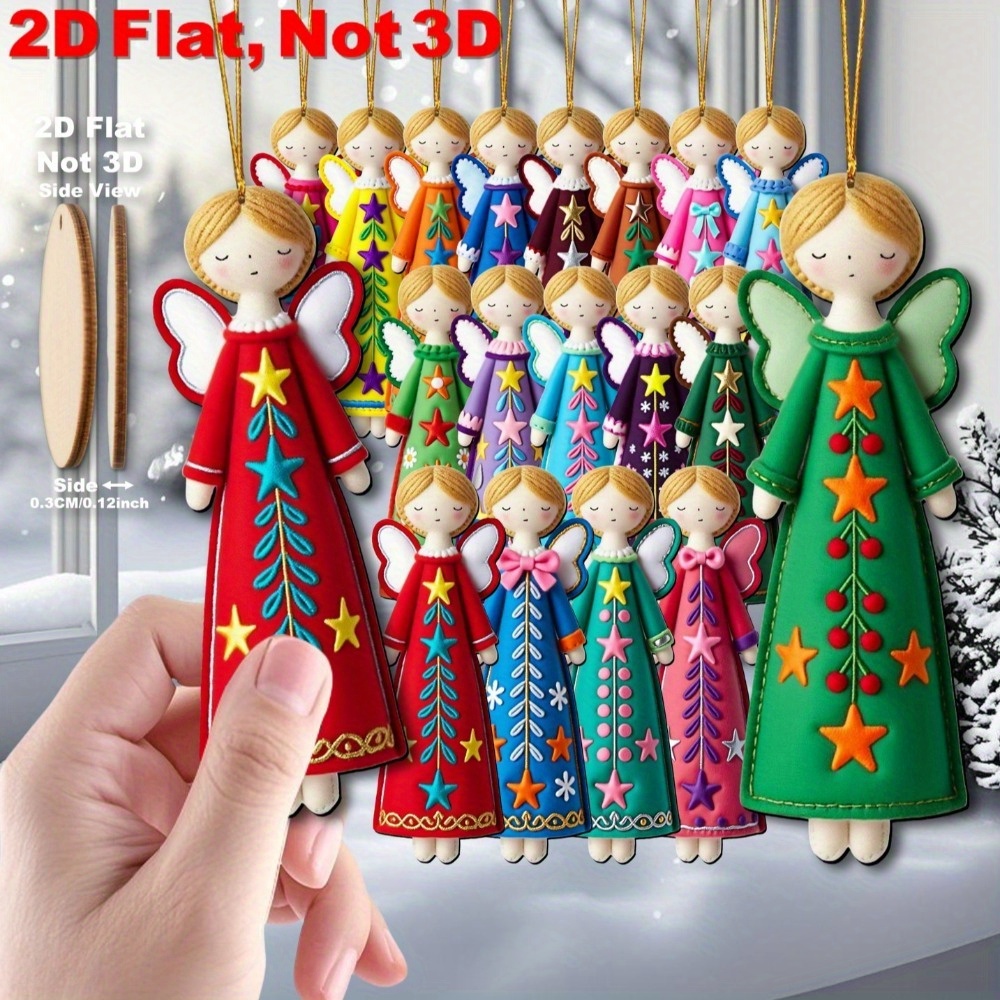 16Pcs Colorful Angel Ornaments - Star Tree Topper recensie en prijs