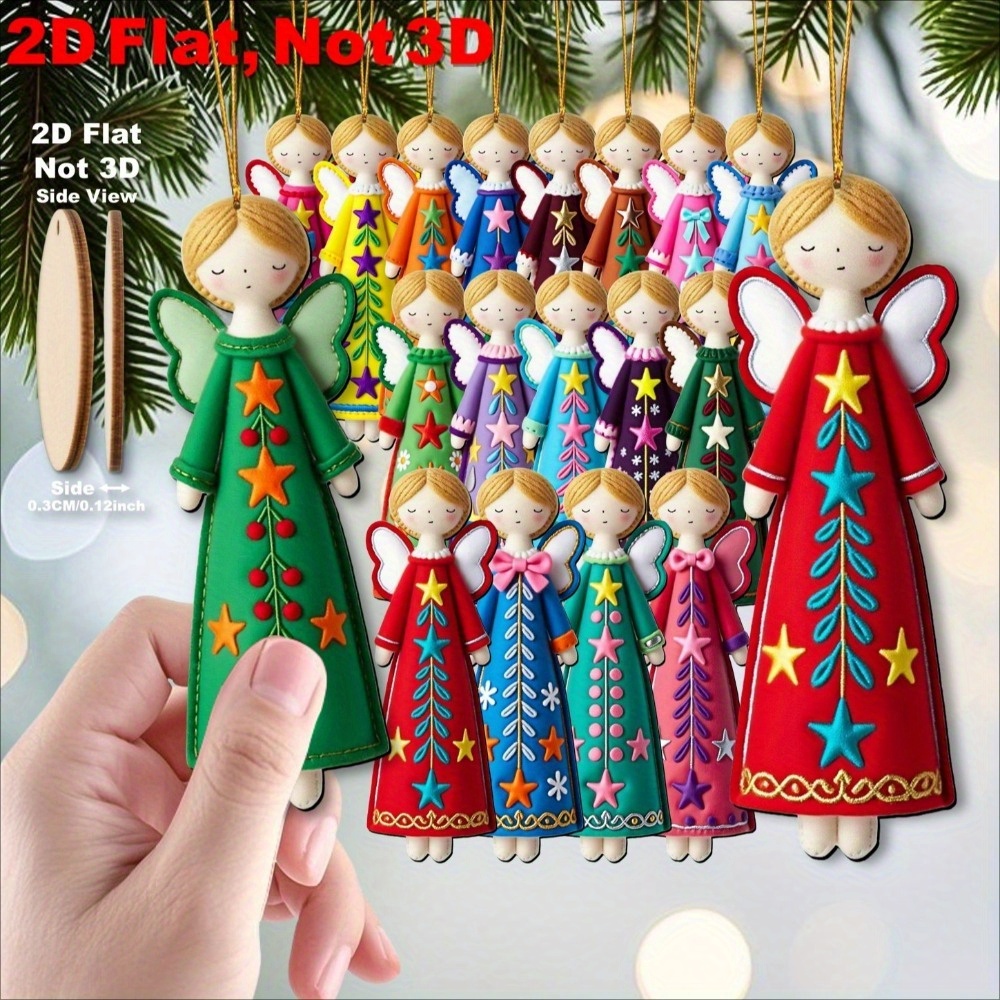 16Pcs Colorful Angel Ornaments - Star Tree Topper recensie en prijs