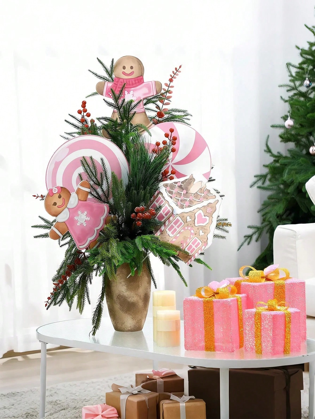 2/6Pcs Large Pink Candy Ginger - Star Tree Topper recensie en prijs