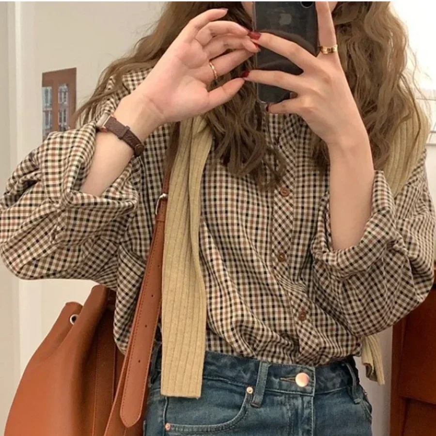 Plaid Shirts Women Retro Turn- - Christmas Throw Blanket recensie en prijs
