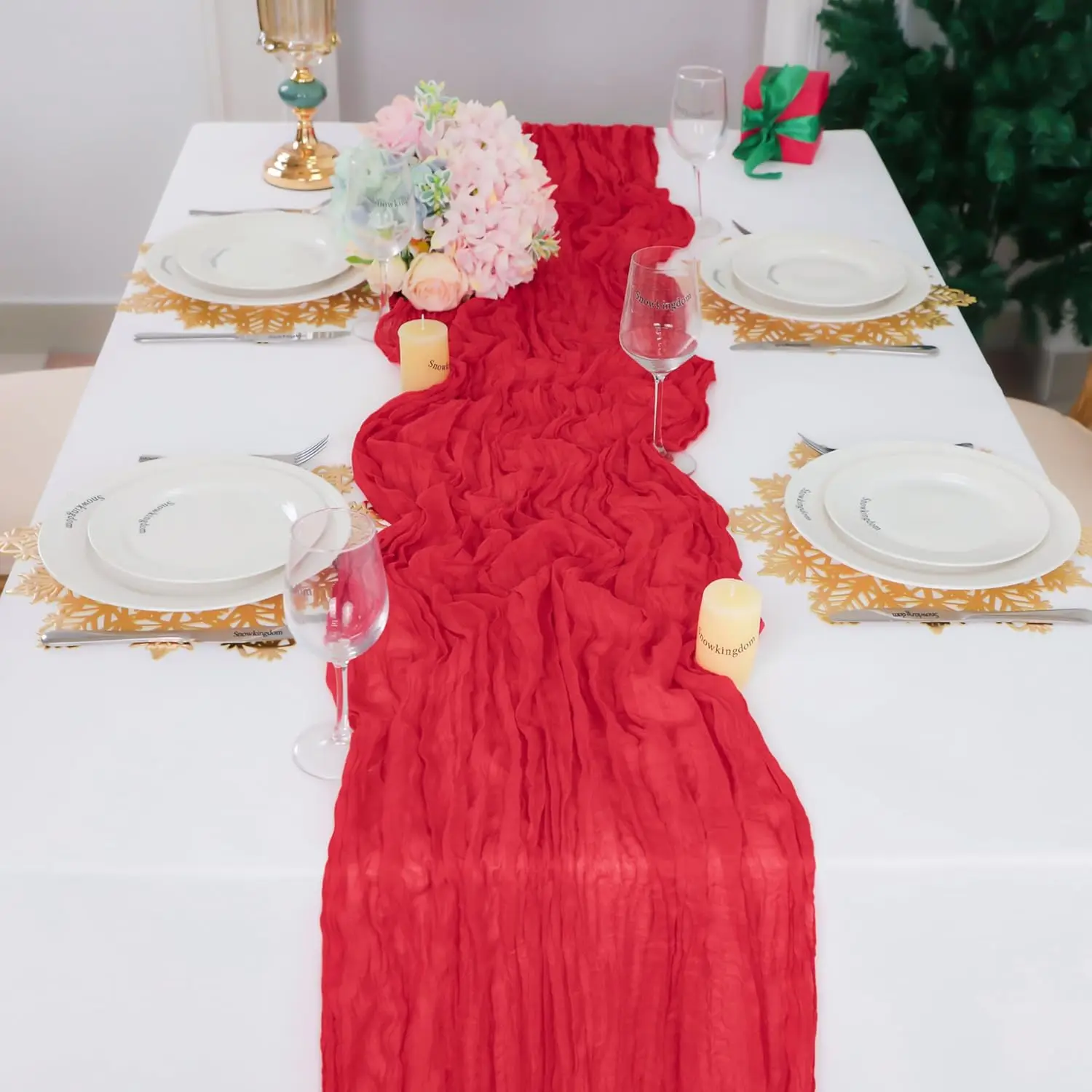 Valentine Red Long Table Runne - Christmas Table Runner recensie en prijs