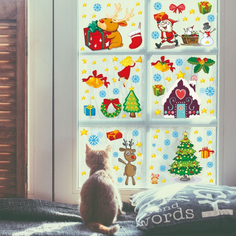 4pcs PVC Christmas Snowflake W - Snowflake Window Decal recensie en prijs