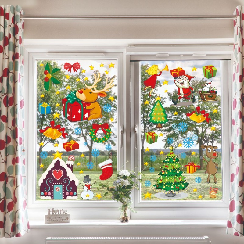 4pcs PVC Christmas Snowflake W - Snowflake Window Decal recensie en prijs